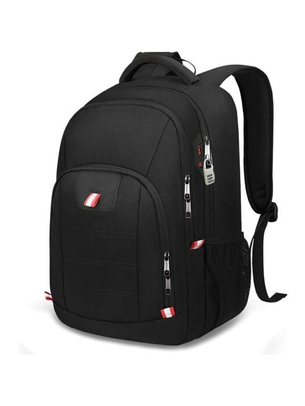 Della Gao Laptop Backpack 15.6 Inch USB Charging Water Resistant Travel Bag